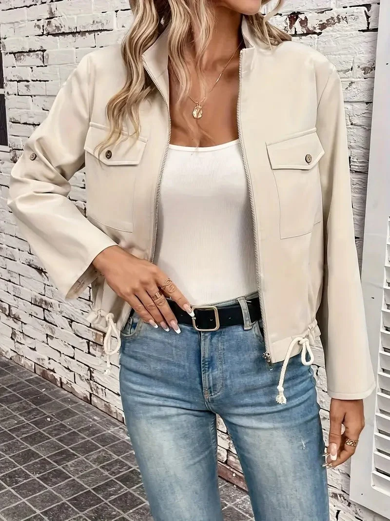 Nord Taschen | Lässige Zip-Jacke mit Kordelzug