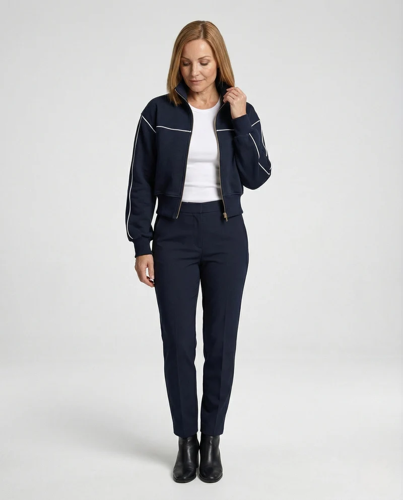 Freizeitkleidung Damen Trainingsjacke Kurz