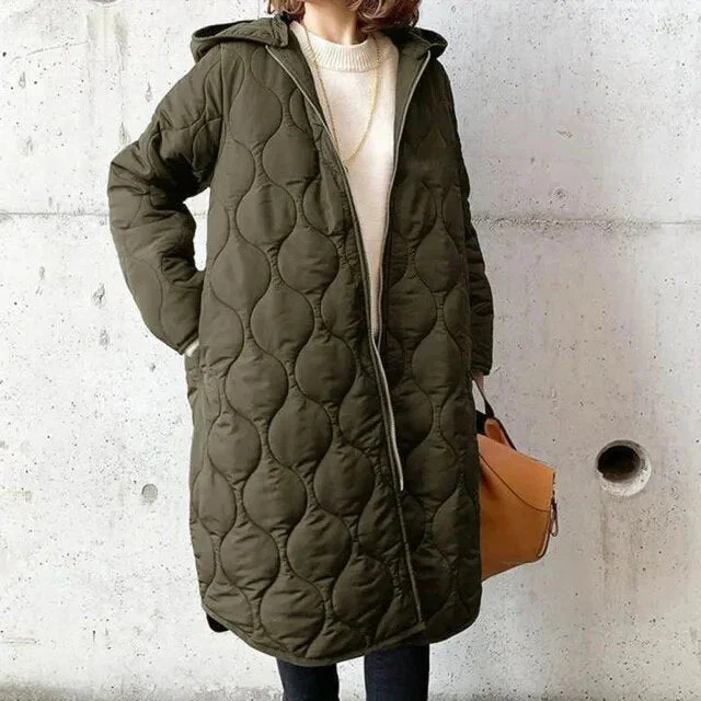Stilvolle Leichte Lange Pufferjacke - Mühelose Wärme & Moderner Stil