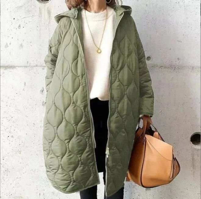Stilvolle Leichte Lange Pufferjacke - Mühelose Wärme & Moderner Stil