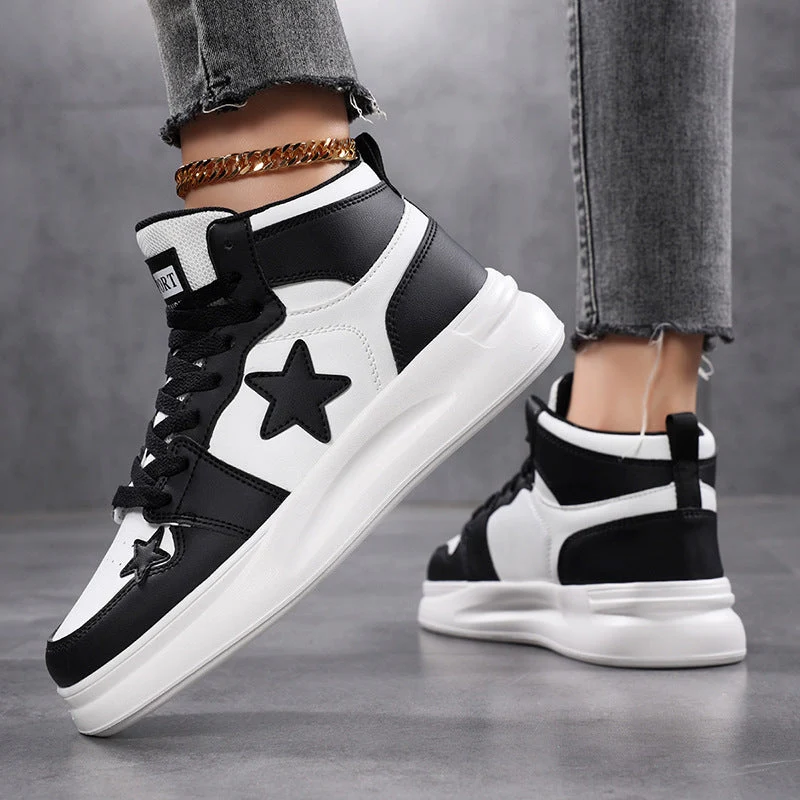 Damen Sportliche Sneaker mit ergonomischer Dämpfungstechnologie und trendigem Sternenmuster Nord Taschen