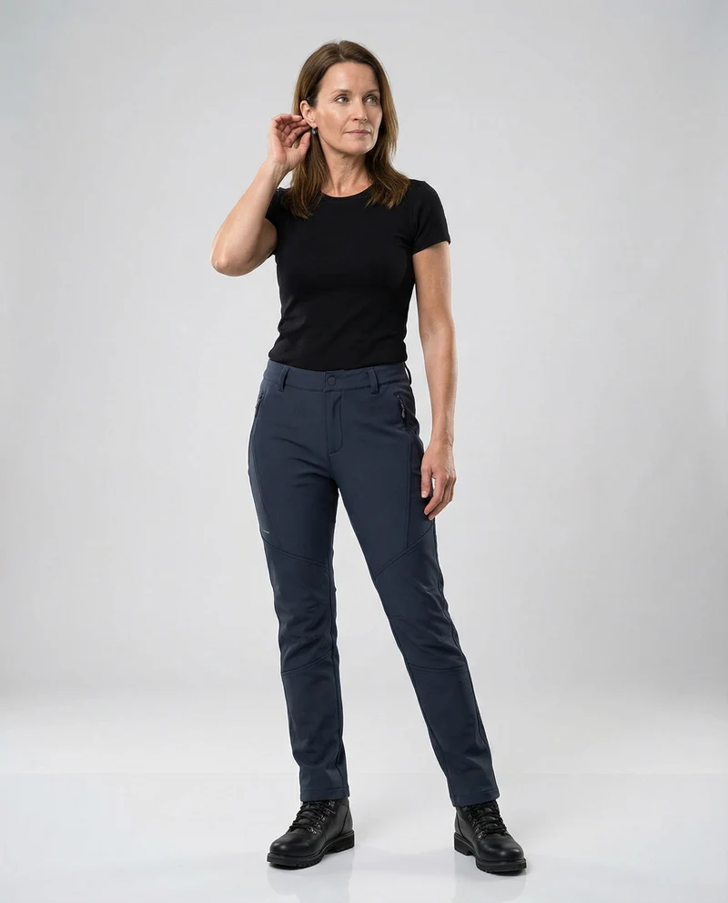 Freizeitkleidung Damen Softshell Wanderhose