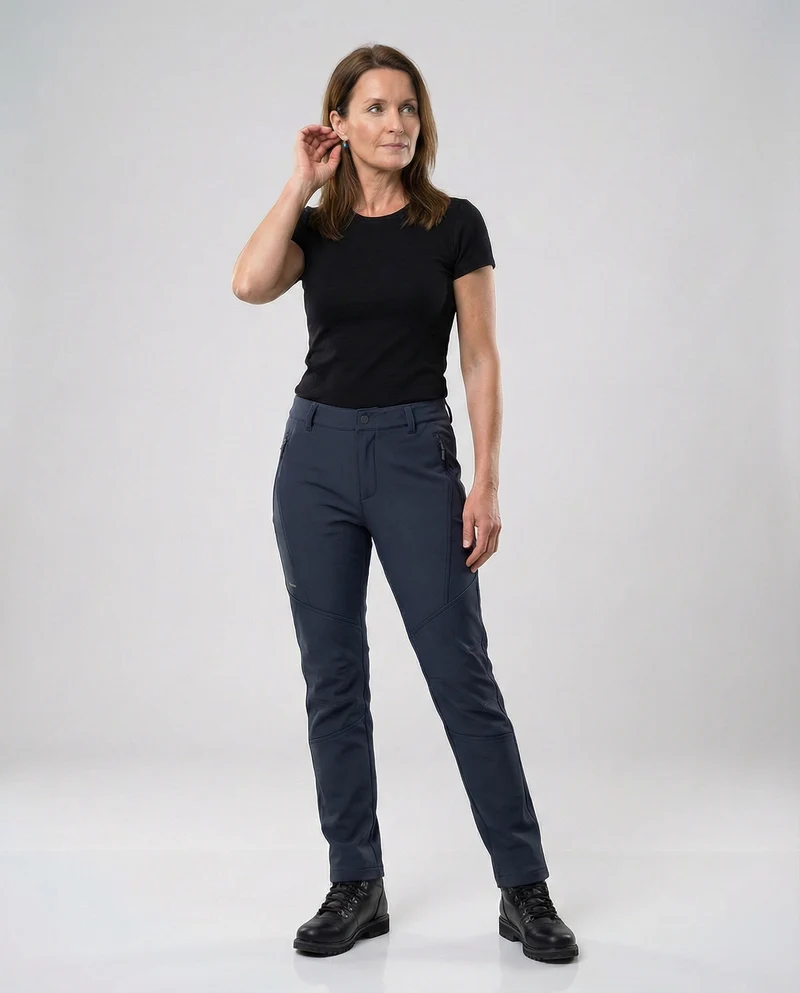 Freizeitkleidung Damen Softshell Wanderhose