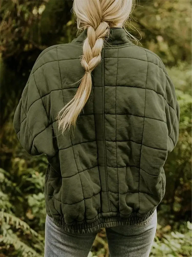 Übergroße und dicke Jacke für Frauen