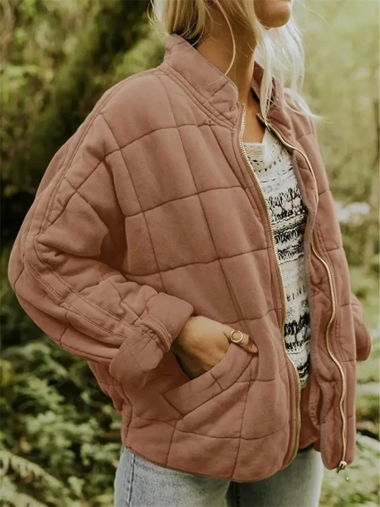 Übergroße und dicke Jacke für Frauen