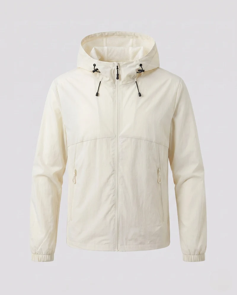 Damen leichte Funktionsjacke mit verstellbarer Kapuze und praktischen Taschen Nord Taschen