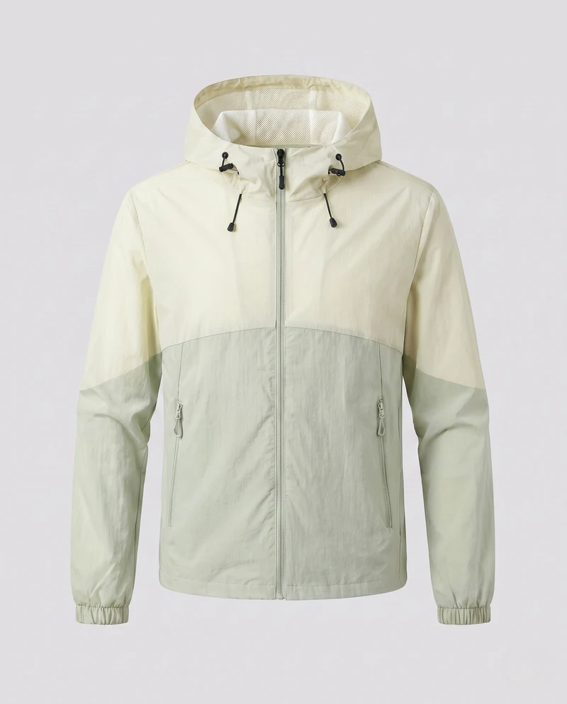 Damen leichte Funktionsjacke mit verstellbarer Kapuze und praktischen Taschen Nord Taschen