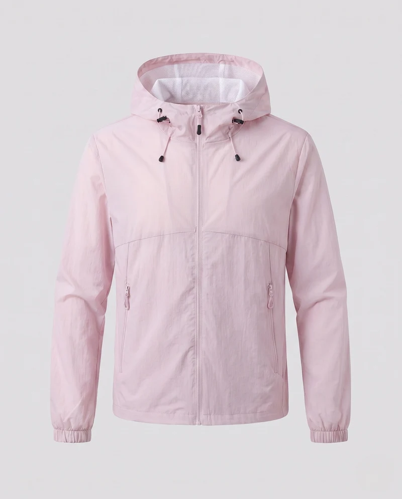 Damen leichte Funktionsjacke mit verstellbarer Kapuze und praktischen Taschen Nord Taschen