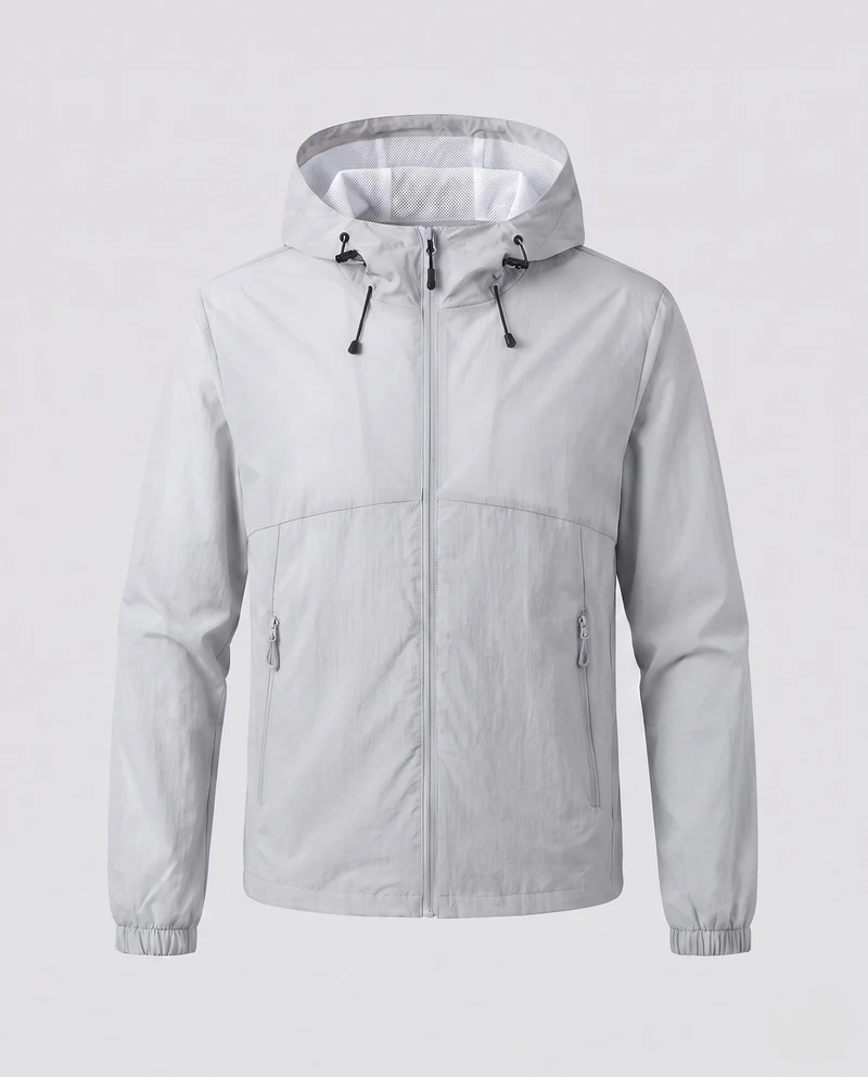 Damen leichte Funktionsjacke mit verstellbarer Kapuze und praktischen Taschen Nord Taschen