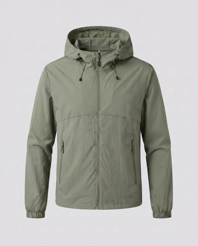 Damen leichte Funktionsjacke mit verstellbarer Kapuze und praktischen Taschen Nord Taschen