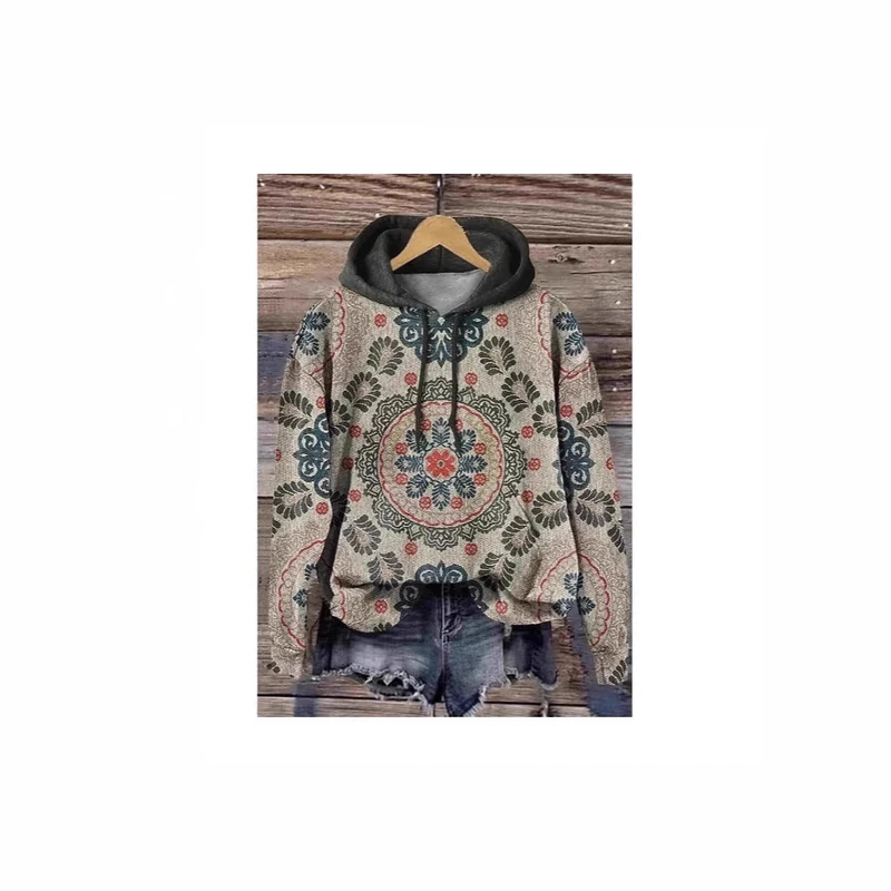 Damen Kapuzenpullover mit kunstvollem Design und bequemer Passform Nord Taschen