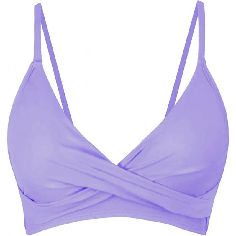 Damen Sportliches Bikini-Oberteil mit Wickel-Design