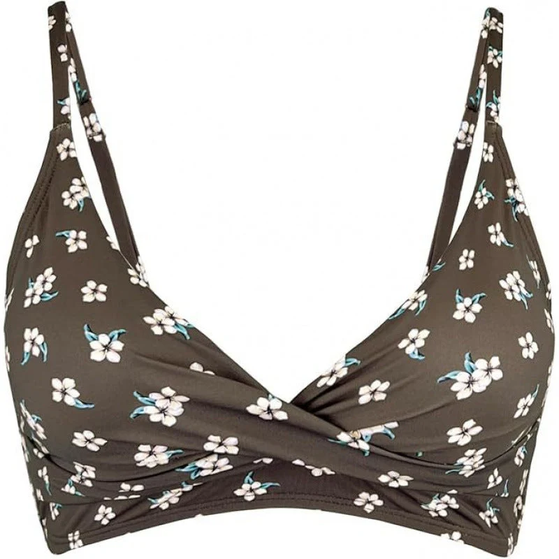 Damen Sportliches Bikini-Oberteil mit Wickel-Design