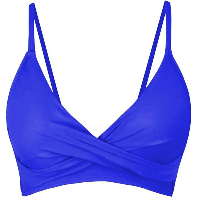 Damen Sportliches Bikini-Oberteil mit Wickel-Design