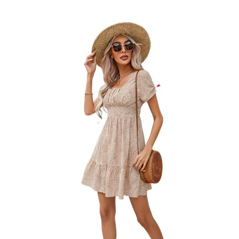 Damen Freizeitkleid mit schickem Rüschensaum und Boho-Details Nord Taschen
