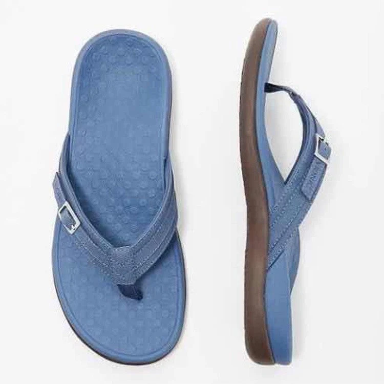 Damen Elegante und komfortable Zehentrenner-Sandalen mit verstellbarem Riemen