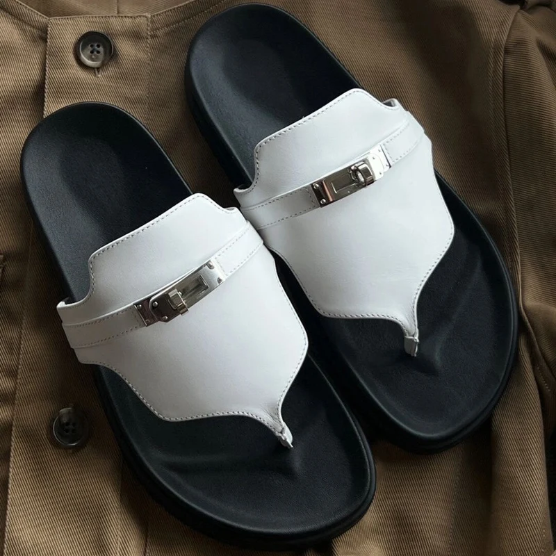 Damen Zehentrenner-Sandalen mit edlem Riemen und rutschfester Sohle