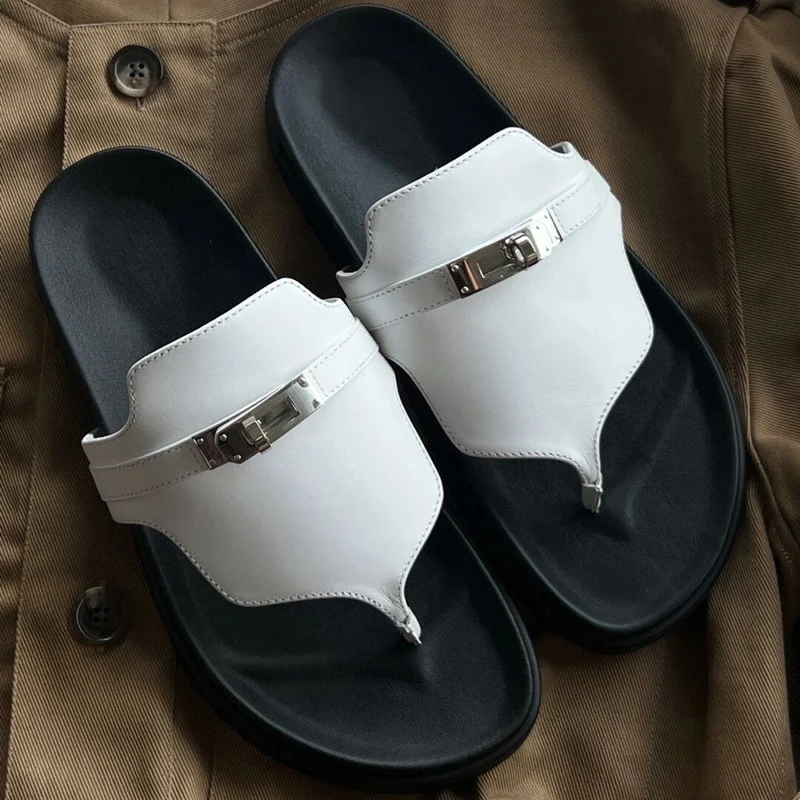 Damen Zehentrenner-Sandalen mit edlem Riemen und rutschfester Sohle