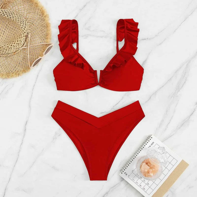 Damen Bikini-Set mit raffinierten Rüschendetails Nord Taschen