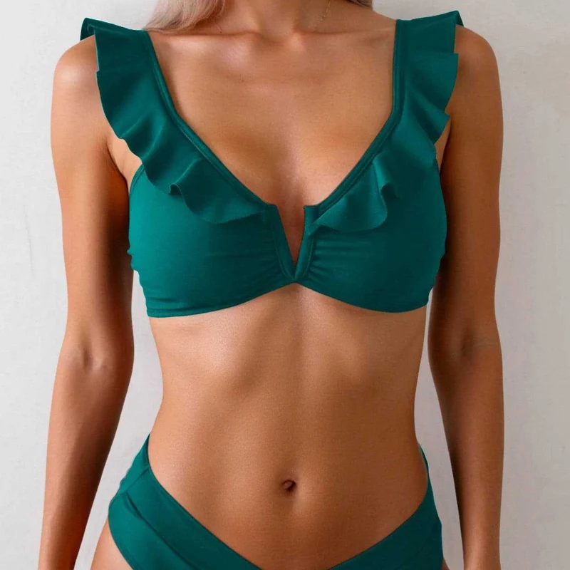 Damen Bikini-Set mit raffinierten Rüschendetails Nord Taschen