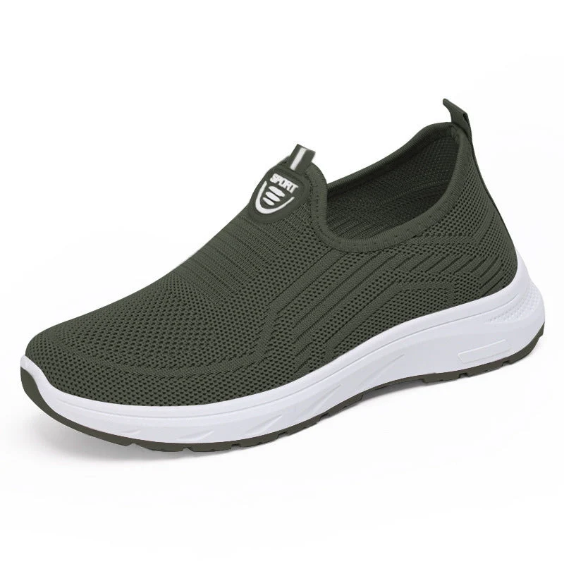 Damen Bequeme Slip-On Sneakers mit atmungsaktivem Obermaterial und gepolsterter Sohle