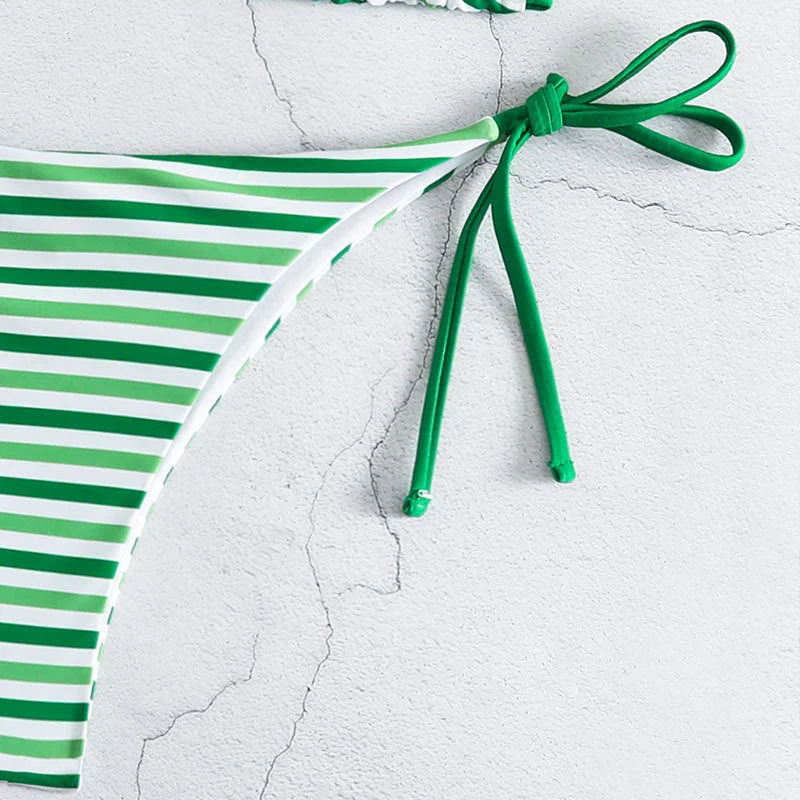 Damen Triangel-Bikini-Set mit verstellbaren BindNord Taschenändern