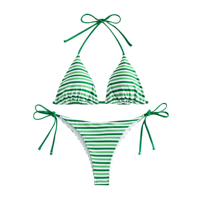 Damen Triangel-Bikini-Set mit verstellbaren BindNord Taschenändern