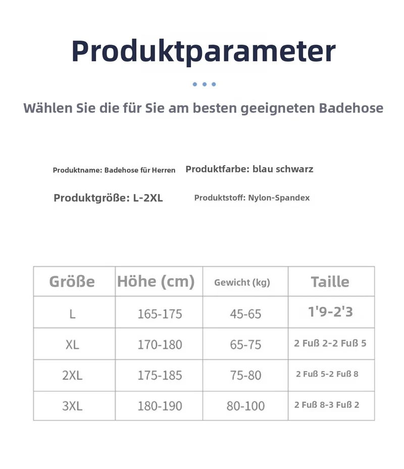 Nord Taschen | Schnell trocknende Badehose in großen Größen