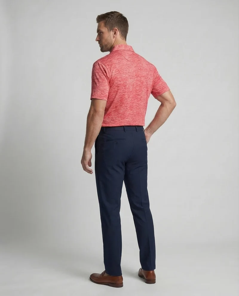 Herren Poloshirt Melange