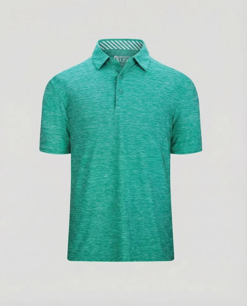 Herren Poloshirt Melange
