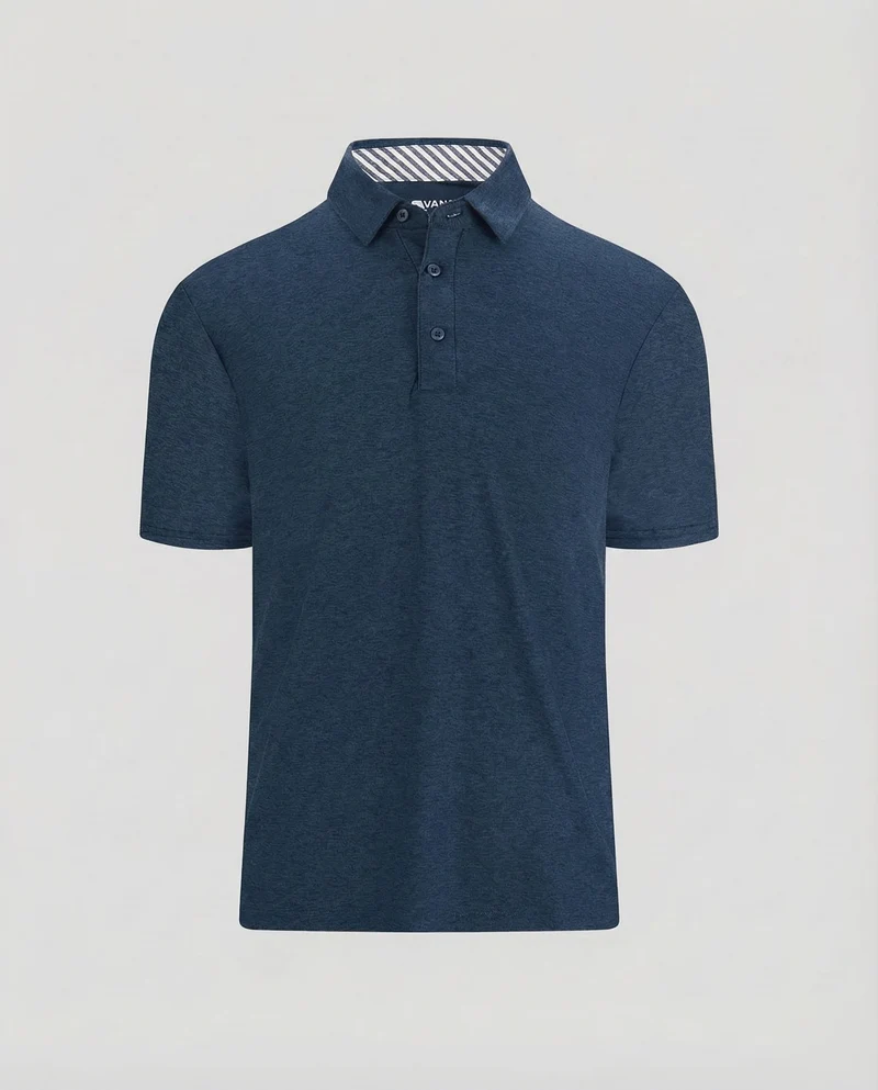 Herren Poloshirt Melange