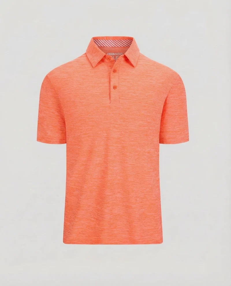 Herren Poloshirt Melange