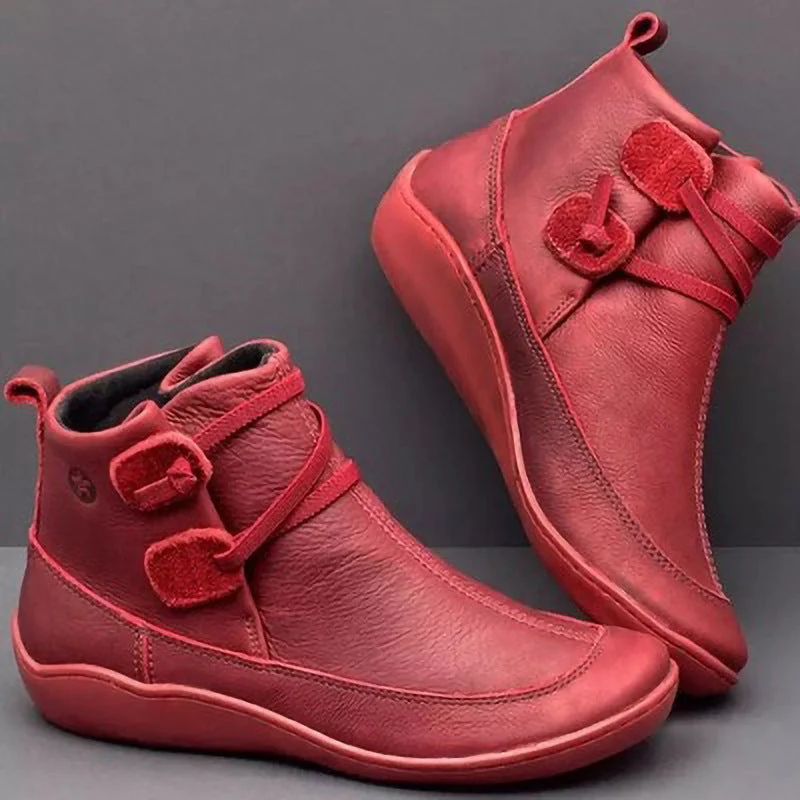 Damen Elegante stiefeletten mit praktischem Schnallen-Design