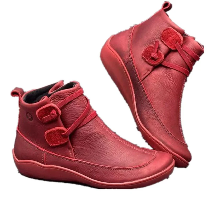 Damen Elegante stiefeletten mit praktischem Schnallen-Design