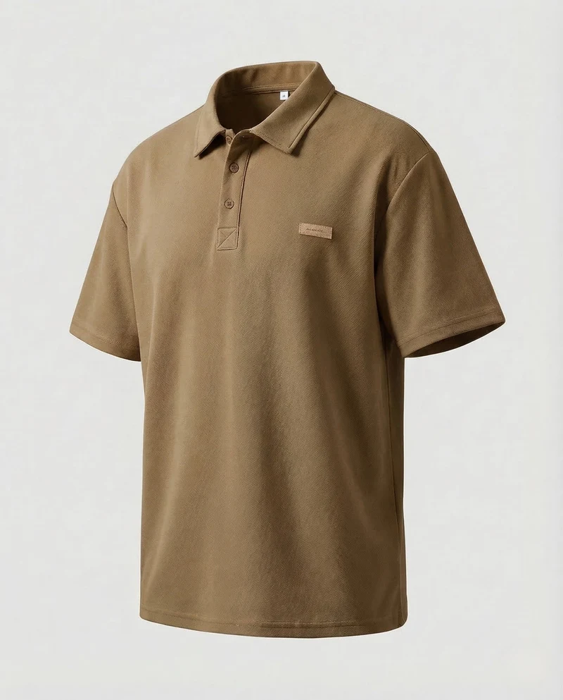 Herren Polo Baumwollpiqué Brustapplikation