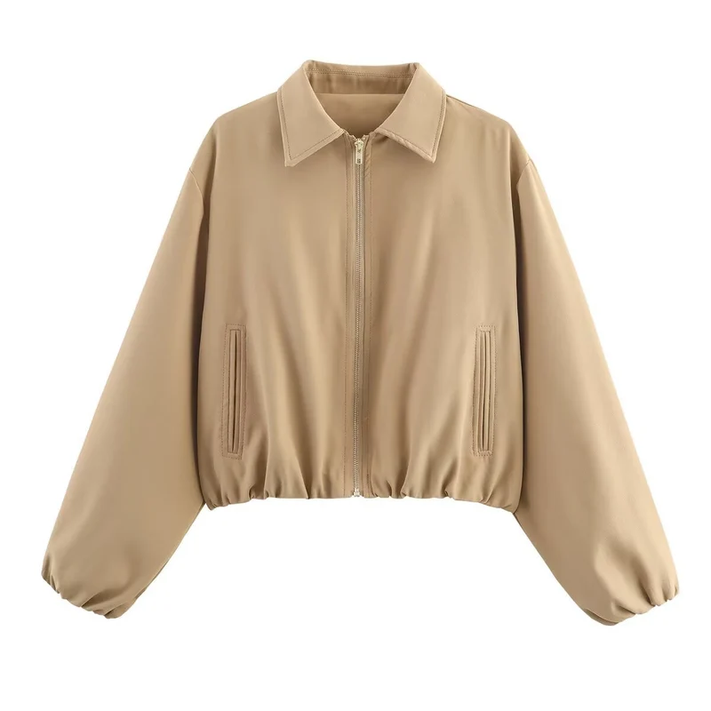 Damen cropped Übergangsjacke