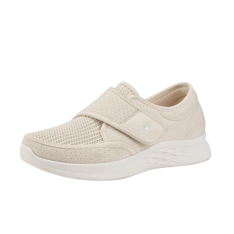 Damen sportliche und atmungsaktive Slipper mit Klettverschluss Nord Taschen