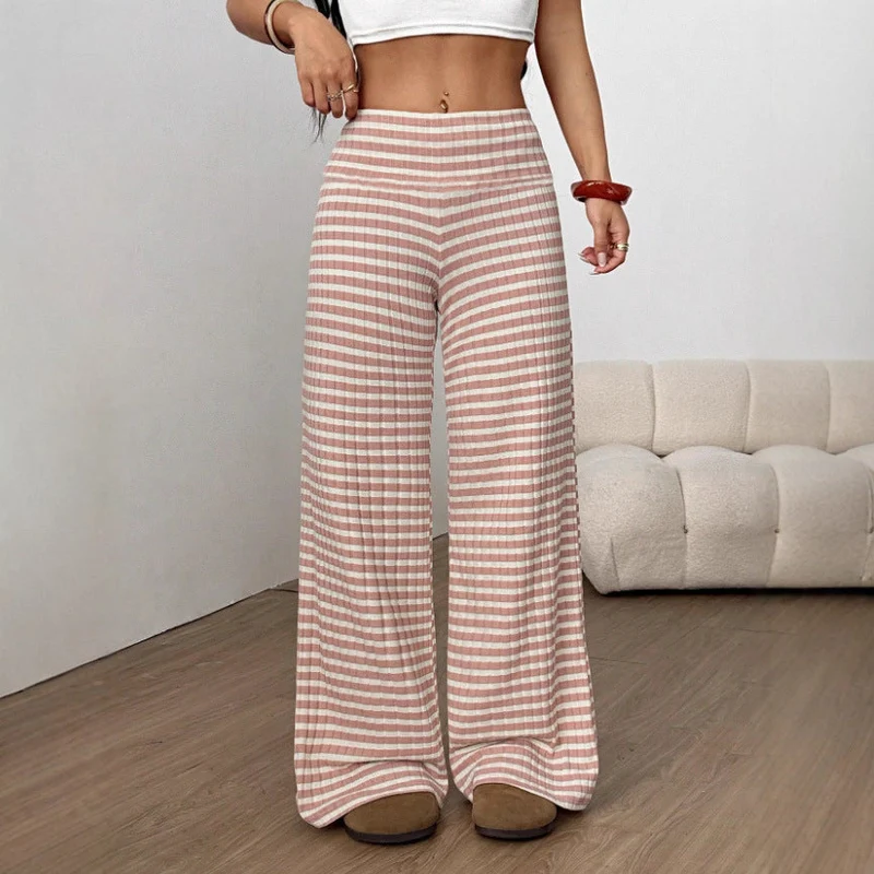 Damen elegante Karottenhosen mit Karo-Muster