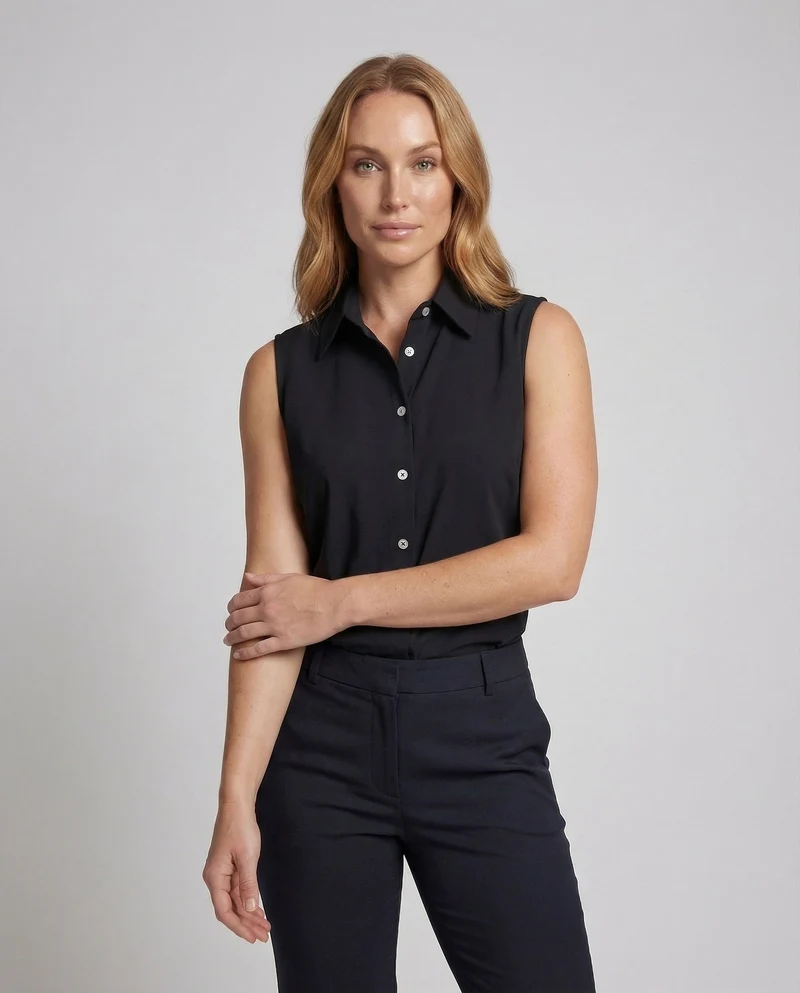 Damen Hemdbluse Tailliert Kentkragen
