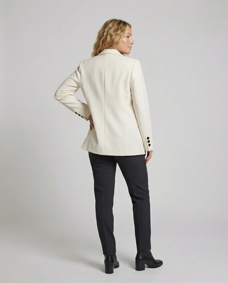 Damen Präzise Manschettenknöpfe Zweiknopf-Blazer