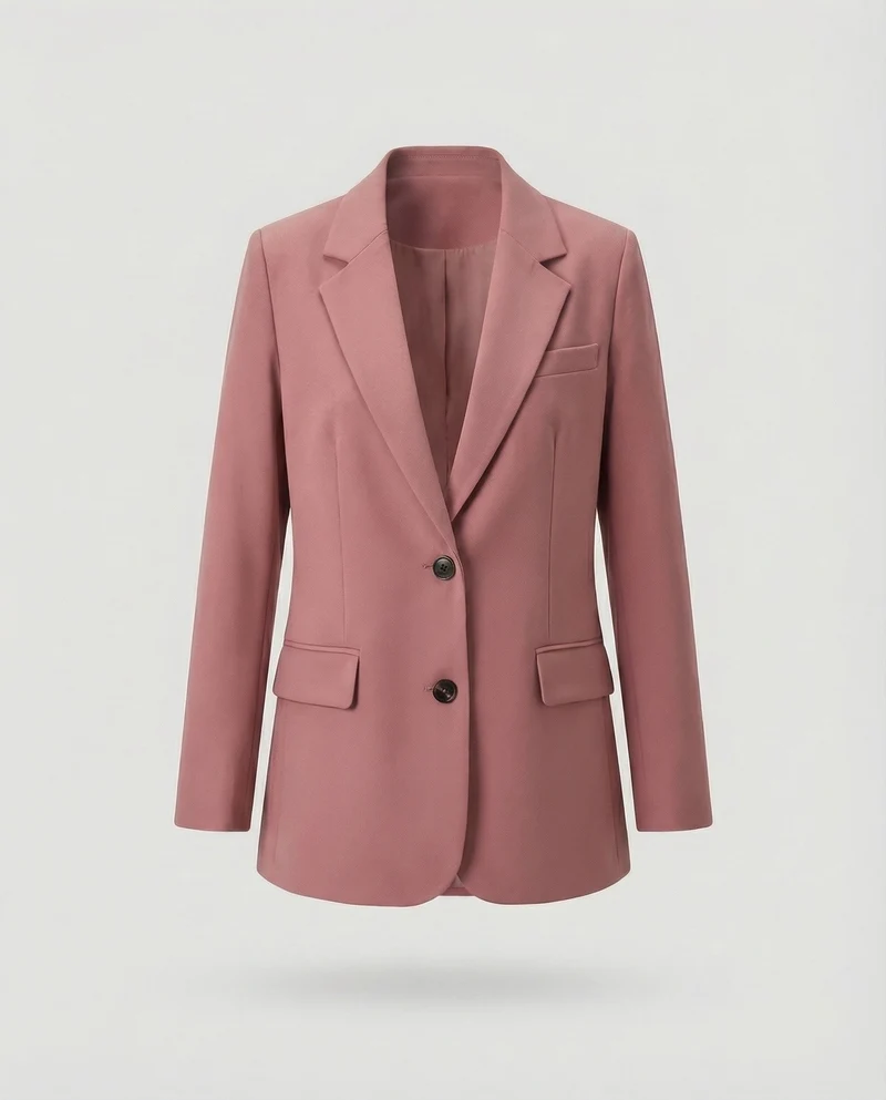 Damen Präzise Manschettenknöpfe Zweiknopf-Blazer