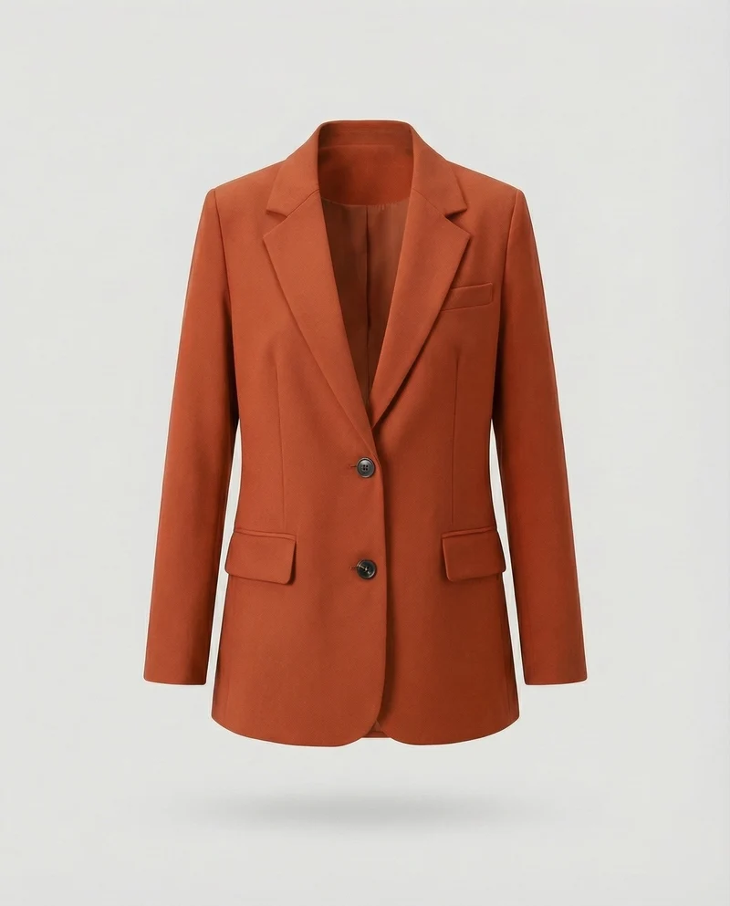Damen Präzise Manschettenknöpfe Zweiknopf-Blazer