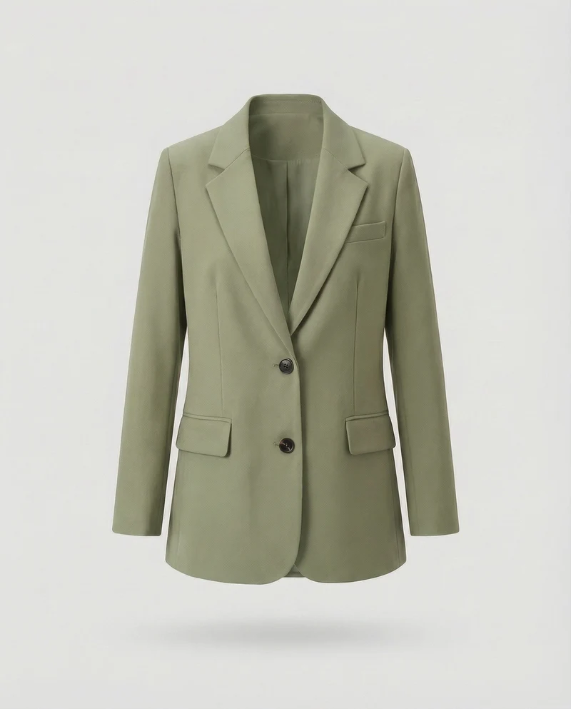 Damen Präzise Manschettenknöpfe Zweiknopf-Blazer