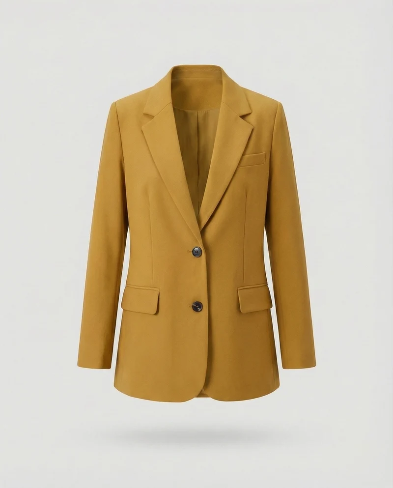 Damen Präzise Manschettenknöpfe Zweiknopf-Blazer
