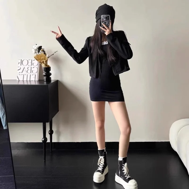 Damen High-Top Plateau Sneakers mit Reißverschluss