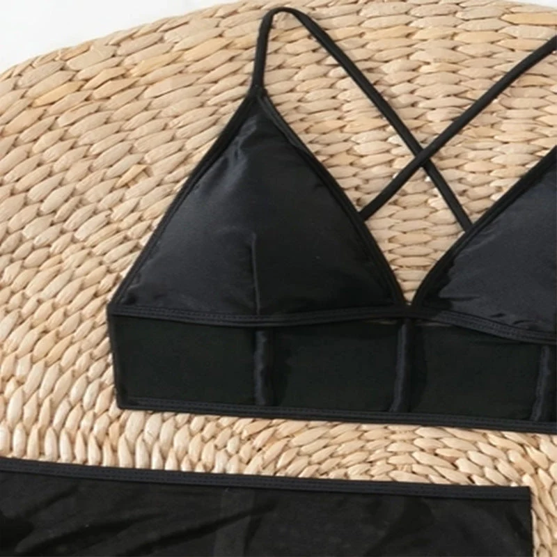 Damen transparentes Dessous-Set mit raffinierten Details