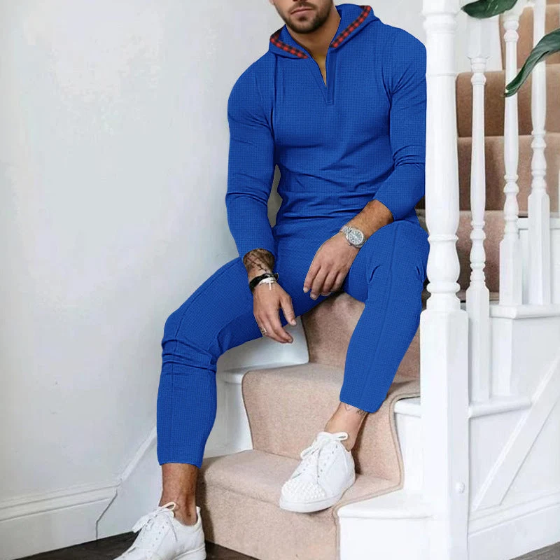 Herren Sportlicher Freizeitanzug mit modernem Kragen und praktischen Taschen Nord Taschen