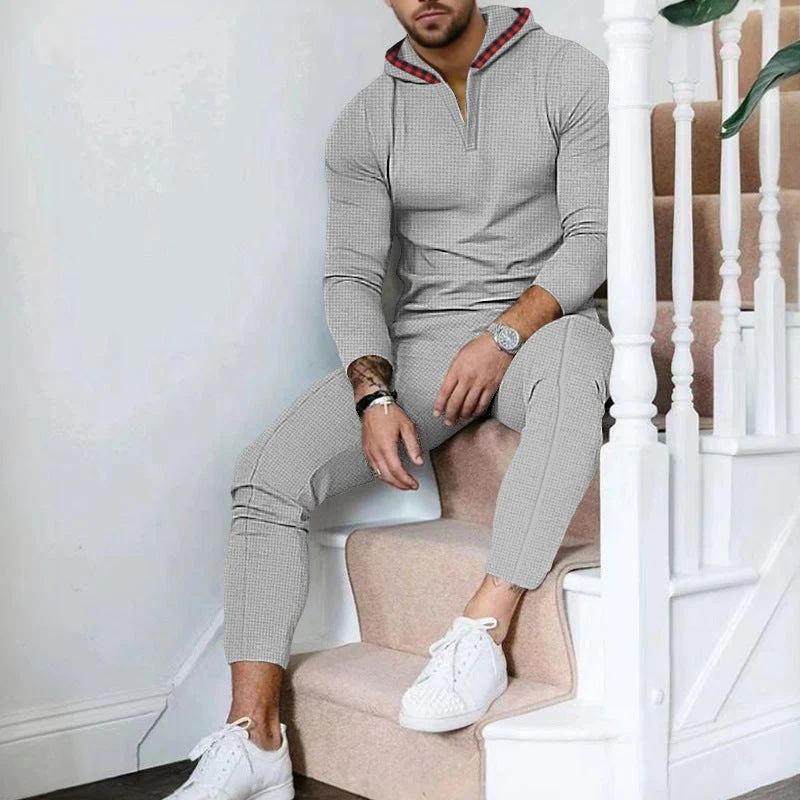 Herren Sportlicher Freizeitanzug mit modernem Kragen und praktischen Taschen Nord Taschen