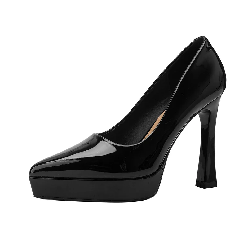 Damen Glamouröse High Heels mit Plateau und spitz zulaufendem Design