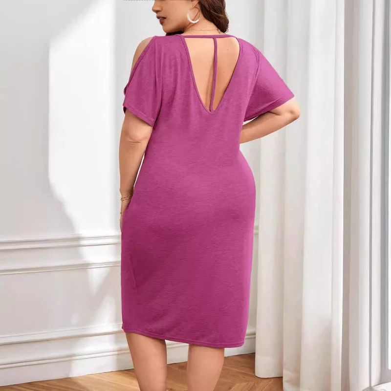 Damen Wickelkleid mit raffiniertem V-Ausschnitt und Trend-Details Nord Taschen